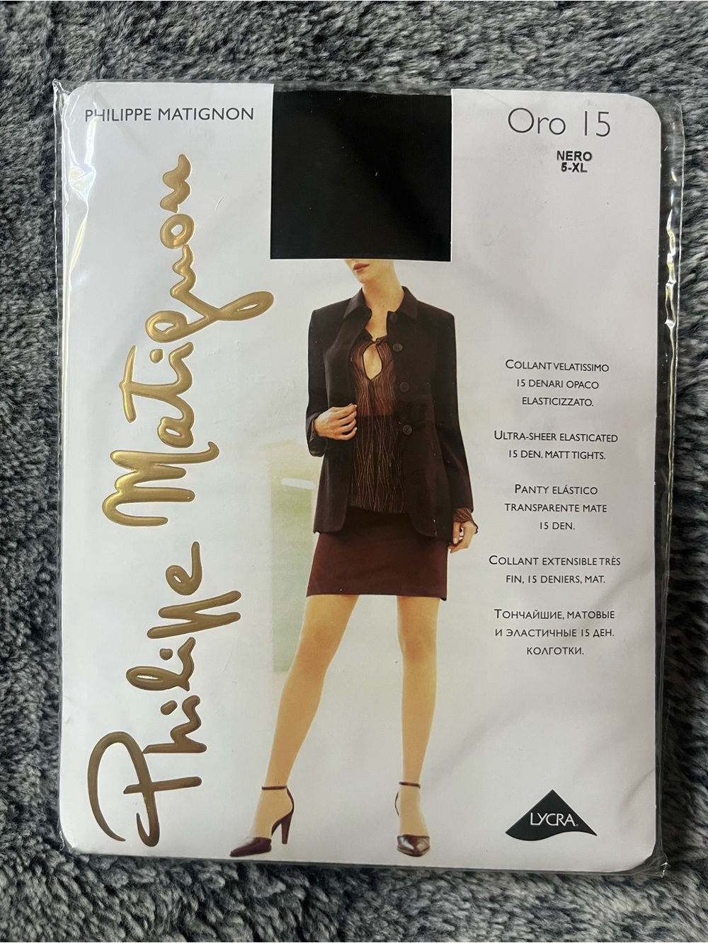 Oro 15 Nero Ultra-Sheer 15 Denier Tights